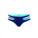 Beach Bunny Mint Green and Navy Blue Reversible Brazilian Panties Swimsuit