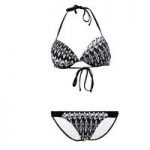 Lolita Angels 2 Pieces Black and White C Cup Balconnet Swimsuit Ningaloo