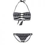 Lolita Angels 2 Pieces Black and White Bandeau Swimsuit Rio Charm Ningaloo