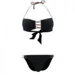 Lolita Angels 2 Pieces Black Bandeau Swimsuit Rio Charm Pili Pili