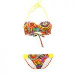 Lolita Angels 2 Pieces Multicolor Bandeau Swimsuit Rio Smile Sunny