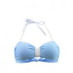 Carla-Bikini Blue Bandeau Swimsuit Premium Bludream
