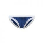 Seafolly Blue Brazilian Panties Swimwear Block Party