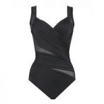 Miraclesuit 1 Piece Black Swimsuit Women’s Madero D to G Cup
