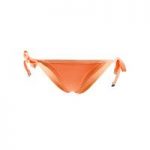 Seafolly Orange Brazilian Bikini Bottom Tie Side