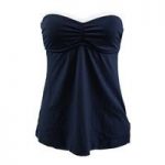Seafolly Navy Blue Tankini Swimsuit Block Party C/D Cup