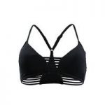 Seafolly Black High Neck Swimsuit Active Multi Rouleau