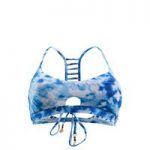 Seafolly Blue Reversible High Neck Swimsuit Caribbean Ink