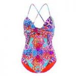 Seafolly One Piece Pink Wrap Front Swimsuit Kashmir