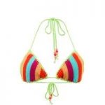 Seafolly Multicolor Tri Bikini Top Caribbean Kool