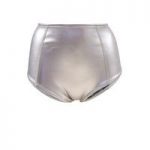 Billabong Metallique Grey Swimsuit Panties Vintage Short