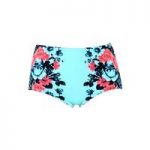 Seafolly Blue High-waisted panties swimsuit bottom Bella Rose
