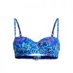 Juicy Couture Royal Blue Balconnet swimsuit Top La Palma Paisley