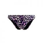 Juicy Couture Purple panties Swimsuit Bottom Flirt Regeot Leopard