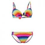 Creole 2 piece Multicolor Balconnet Bikini Swimsuit C cups Lady Sea