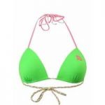 Bikini Bar Neon Green Triangle Swimsuit Top Mimizan