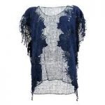 Seafolly Navy Blue Tunic Lace Works