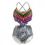 PilyQ 1 Piece Multicolor Swimsuit African Rays Phoenix
