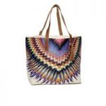 PilyQ Multicolor Beach Bag African Rays Tote