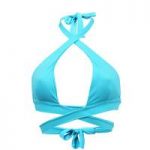 PilyQ Blue triangle Swimsuit Dreamy Blue Gigi Wrap
