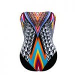 PilYQ 1 Piece Multicolor Swimsuit Inca Strapless