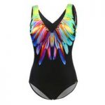 Sunflair 1 Piece Multicolor D Cup Tummy Control Parrot on the beach