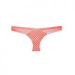 Luli Fama Coral and Gold Tanga Swimsuit Gold Fire