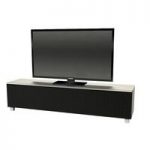 Reginy Modern TV Stand In Stainless Steel Effect Glass