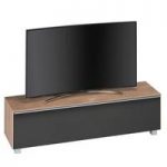 Stella Wooden TV Stand In Light Oak And Black Acoustic