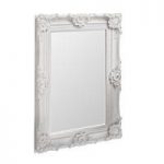 Valley Wall Mirror Rectangular In White With Baroque Style