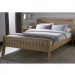 Tiffany Contemporary Wooden Bed In White Oak