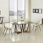 Webstar Marble Large Dining Table In Multicolor With 6 Chairs