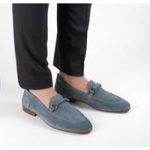 Renzo Suede Blue Loafer