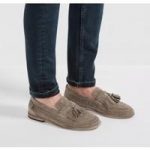 Zair Suede Taupe Loafer