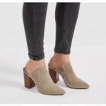 Audny Suede Taupe Mule